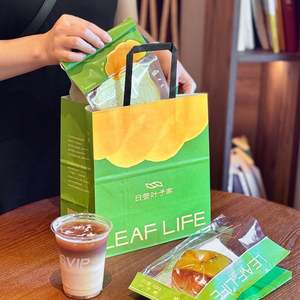 Bolsa de Papel Kraft Personalizada de Grado Alimenticio para Empacar Pan y Postres, Bolsa de Papel para Repostería para Llevar, Impresa con su Propio Logotipo - Product Image 6