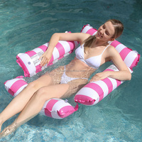 Mart personnalisé piscine flotteur gonflable eau hamac maille piscine chaise longue piscine flottant chaise