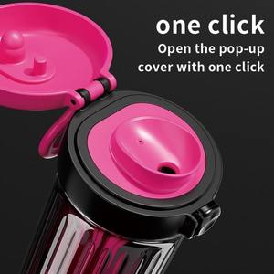 Botella de agua deportiva multifuncional de 500ml de silicona y PP de doble color ecológica/no tóxica para aventuras al aire libre y en movimiento - Product Image 2