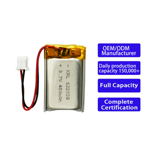 IEC62133 Sertifikalı 3.7V 450mAh 622035 İnce Şarj Edilebilir Pil, Elektrikli Diş Fırçası Yüz Temizleyici Lityum İyon Polimer Pil - Product Image 1