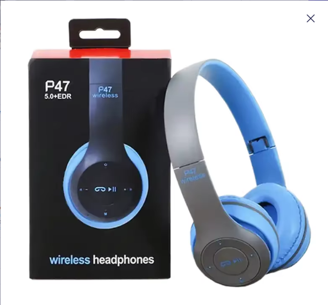Dynamic P47 Over-Ear Wireless ANC Headset Sports-Optimized 5.4 Teeth Folding 5G Mobile Audiophile Use for Travel and Aviation