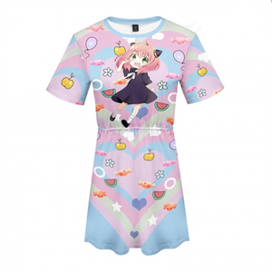 Vestidos para Niñas, 12 Estilos, Anime Spy Family, Disfraz de Anya Forger, Ropa con Estampado Digital 3D para Niñas - Product Image 1