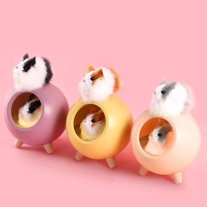 Touch LED Cute Little Pet House LED Rechargeable Atmosphere Night Light Portable Bluetooth Speaker Music Led Desk <b>Table</b> Lights - Product Image 6