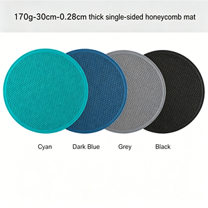 Sous-plat rond en silicone alvéolé extra large de 30 cm, résistant à la chaleur, antidérapant, multifonctionnel, isolation pour micro-ondes - Product Image 2