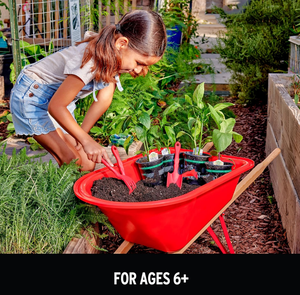 Wagon de jouets d'extérieur personnalisé de 10kg pour enfant chariot léger à outils pour enfant chariot de jardin PP pour enfants plateau en plastique de cour chariot de brouettes - Product Image 6