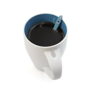Tazza Bicolore con Cucchiaio Personalizzabile per Merchandising - Product Image 1