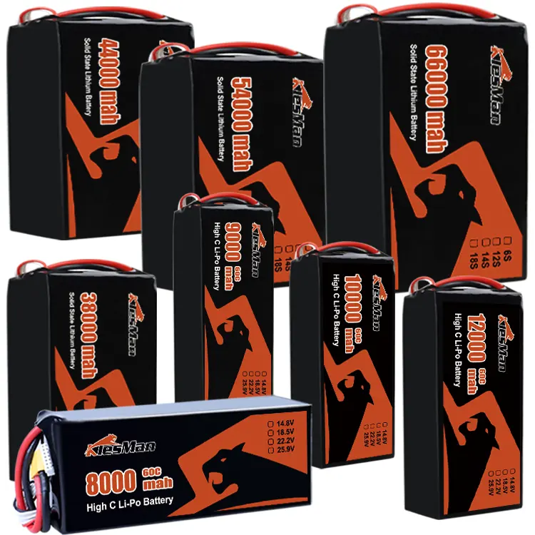 Batterie de drone FPV 6S 30C 60C 100C 120C 30000 22000 12000 10000 9000 8000 6000 4200mah 6S Batterie lipo FPV