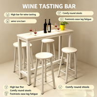 Combinaison créative moderne et écologique de tabouret haut et petite table de bar pour cuisine et salle à manger