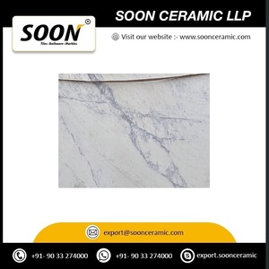 Losas de Mármol Blanco Bansaware, Ecológicas, Superficie Pulida, Losas Grandes para Decoración de Paredes y Pisos Interiores, Diseño Moderno, Gujarat - Product Image 2