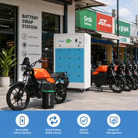 Moto électrique à batterie interchangeable pour flottes de location, moto électrique partagée pour adultes, pour les entreprises de partage et la conduite quotidienne