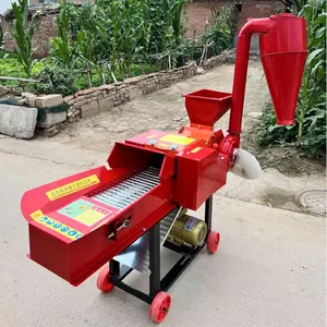 Máquina de corte de paja y Molino de grano de maíz, cortadora de paja para alimentación Animal