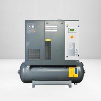 Compresseur d'air à vis G4 G5 G7 4KW 5KW 7KW AtlasCopco Compresor avec réservoir de séchage d'air Filtre à air