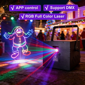 TMUT Outdoor 15W RGB Laser Projector Bluetooth APP DMX <b>Control</b> for Weddings Parties Discos & Large Events Lighting - Product Image 2