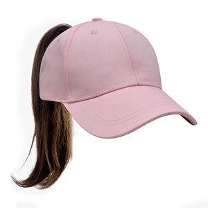 100% Bông Phụ Nữ Tóc Đuôi Ngựa Mũ Trống Đuôi Ngựa Mũ Tùy Chỉnh Đuôi Ngựa Mũ Bóng Chày <span class=keywords><strong>Visor</strong></span> Đuôi Ngựa Mũ Cho Mái Tóc Dài - Product Image 2