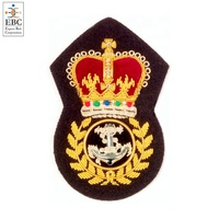 Écusson OEM des Royal Horse Guards, blazer 3D de sport brodé à la main en or, écusson personnalisé de haute qualité, badges d'uniforme de grade