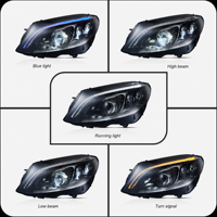 Conjunto de Faros LED para Mercedes-Benz Clase C W205 2015-2020, Proyector Multihaz, Luz Alta y Baja, OEM, Venta al Por Mayor de Fábrica