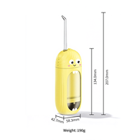 Hydropulseur électrique portable OEM 150 ml sans fil avec réservoir amovible, étanche IPX7 pour les voyages et les enfants