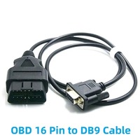Cable OBD de Cobre y PVC YouLong de 12V 24V, 100CM, Adaptador Macho-Hembra de 16 Pines, Cable de Puerto Serie VGA de 9 Pines, Clasificación IP67, 250V