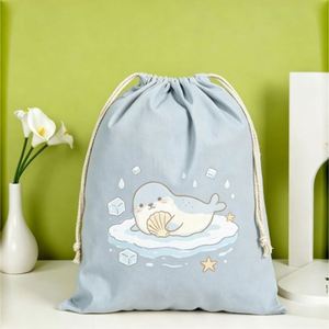 Sac à dos en toile épaisse avec logo personnalisé, sac en toile de coton durable pour l'entraînement des équipes de basketball et de football - Product Image 2