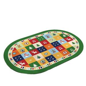 Alfombra de baño ovalada navideña de patchwork, de tierra de diatomeas, antideslizante, para el hogar, baño, lavabo, inodoro, suelo. - Product Image 4