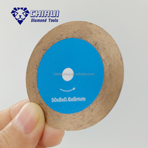 Disco da Taglio Popolare 2025 da 50mm 55mm, Lama Circolare Diamantata Sottile 0.6mm con Gambo Rotondo per Piastrelle in Ceramica - Product Image 1