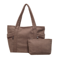 Sac fourre-tout transfrontalier 2026, nouveau style simple et tendance, sac à bandoulière moyen à fermeture éclair grande capacité, style artistique quotidien, sac mère-fille