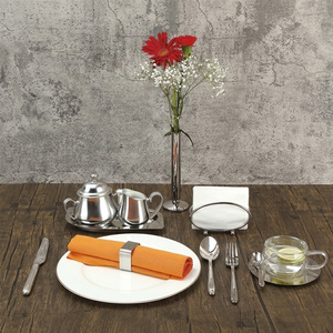 Service à thé de l'après-midi en acier inoxydable et argenté de qualité supérieure avec support à desserts pour <span class=keywords><strong>buffet</strong></span> d'hôtel - Product Image 3