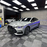 Film de changement de couleur pour toit intérieur GT Silver, film liquide métallique en acier inoxydable PET, film intégral pour carrosserie, film isolant pour vitres