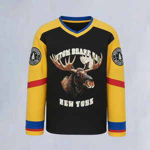 <span class=keywords><strong>Jersey</strong></span> Hoki Es Desainer Vintage dengan Cetak Sublimasi Nama Merek Kustom, Bordir Grafis, dan Warna-warni untuk Pria - Product Image 2