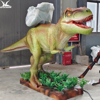 Statue de T-Rex interactive personnalisée à chevaucher, modèle de dinosaure robotique pour projet d'exposition de dinosaures dans un parc d'attractions commercial