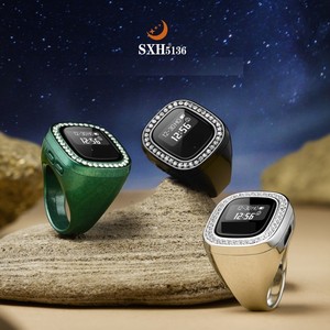 Anillo Inteligente SXH5136 con Pantalla OLED Táctil, Anillo de Aleación de Moda con Bisel de Diamantes - Product Image 1
