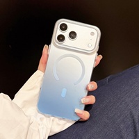Coque de téléphone magnétique colorée dégradée pour iPhone 18 17 Pro Max, étui de luxe au design IMD pour iPhone 17 16 15 14 13 12 11