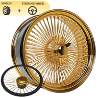 Nouvelles jantes en alliage de 18 à 24 pouces, finition chromée, couleur personnalisable, style classique vintage, lowrider, adaptable aux voitures anciennes