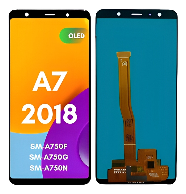 High Quality For Samsung Galaxy A7 2018 SM-A750F AMOLED LCD Display Touch Screen Digitizer Assembly Replacement Part Wholesale
