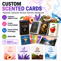 Cartes de tarot parfumées personnalisées, jeu de cartes parfumées sur mesure, impression de qualité supérieure, matériau PVC écologique et durable, guide, boîte cadeau