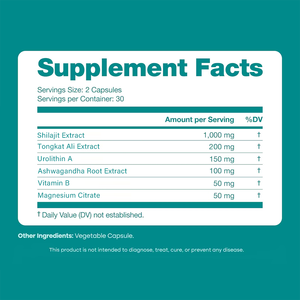 Cápsulas de Urolithin A de Marca Privada Personalizada, 60 Cápsulas para Apoyo Energético Celular, Apoyo Antioxidante y Apoyo Muscular - Product Image 3