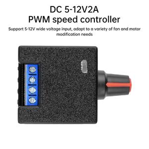 Controlador de Velocidade de Motor de Ventilador para Radiador de Computador DC 5~12V, Controlador PWM para Radiador de Resfriamento a Água DIY - Product Image 2