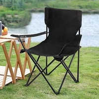 Chaise de pêche pliable en tissu Oxford, robuste, portable, pour le camping en plein air, la pêche, la plage, avec cadre en acier durable