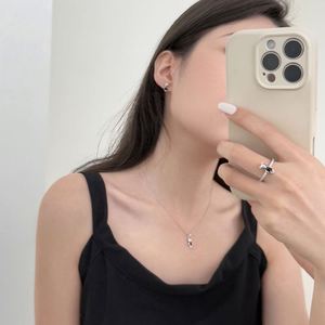 Dylam Tiny <b>Cute</b> Design Rhodium Plated 925 Sterling Silver Link Chain 5A Cubic Zirconia <b>Bear</b> Animal Shape Pendant Necklaces - Product Image 3