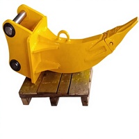 Haoen Construction - Accessoire de décompactage vibrant pour pelle hydraulique, compatible moteur, résistant à l'abrasion, matériaux Q345B+NM400, 20 tonnes, garantie 1 an