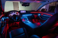 SJC voiture intérieur LED lumière ambiante pour Mazda AXELA ciel étoilé 64 couleur systèmes d'éclairage ambiant accessoires de décoration