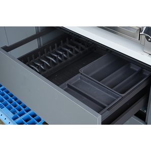 Ensemble <span class=keywords><strong>de</strong></span> cuisines <span class=keywords><strong>de</strong></span> barbecue modulaires en acier inoxydable personnalisées pour l'été, préfabriquées, pour le camping en plein air, avec bar - Product Image 4