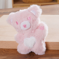 Peluche personnalisée professionnelle à faire soi-même, personnage en peluche, mini-ours coloré, porte-clés, rembourrage en coton PP, 10 cm