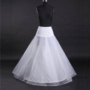 <span class=keywords><strong>Jupon</strong></span> de robe de mariée taille haute, effet ventre plat, à cerceau unique, double couche de <span class=keywords><strong>tulle</strong></span> <span class=keywords><strong>blanc</strong></span> - Product Image 1