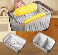 Boîtes de Rangement en Plastique pour Réfrigérateur, Organiseurs Transparents pour Garde-Manger et Armoire de Cuisine