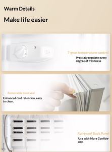 Mini-réfrigérateur silencieux et économe en énergie Xinfei pour usage domestique, dortoirs, appartements locatifs, réfrigération et congélation - Product Image 4