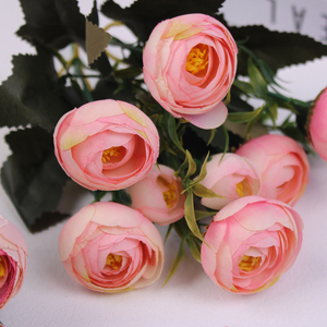 Fleur artificielle en soie style nordique, rose émouvante, pour la décoration de la table basse et de la table à manger, idéale pour les mariages. - Product Image 4