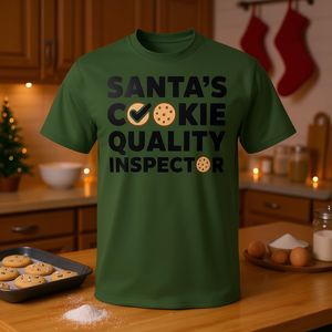 Camiseta navideña del inspector de calidad de las galletas de Papá Noel - Product Image 3
