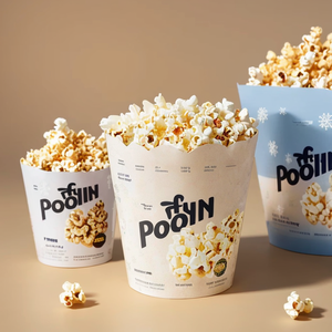 Disposable Food Grade Packaging Buckets Custom Logo Printed <strong>Popcorn</strong> Cup Paper Bucket Paper <strong>Popcorn</strong> Container Reusable Food - Product Image 1