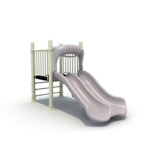 สนามเด็กเล่นกลางแจ้งมีความสุขสไลด์น้ำพลาสติกสวนเด็กทารกสนามหลังบ้านเกมสวนสนุก - Product Image 2